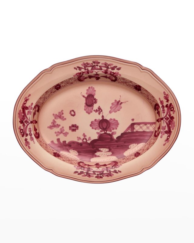 Oriente Italiano Oval Platter, Vermiglio